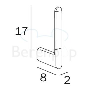 Inda Mito A2028ACR reserverolhouder chroom