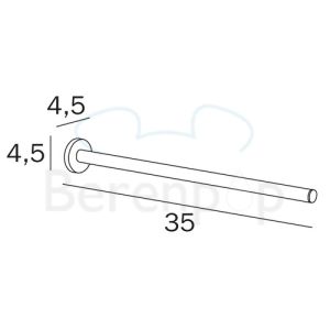 Inda One A2415ACR 1-lids towel holder chrome