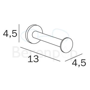 Inda One A24280CR reserverolhouder chroom