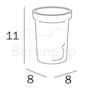 Inda One - Gealuna R46100001 beker extra helder transparant glas