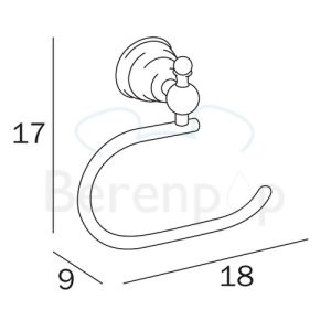 Inda Raffaella A32260CR Toilettenpapierhalter chrom