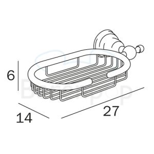 Inda Raffaella A32500CR soap basket chrome
