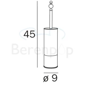 Inda Raffaella A37140DR Toilettenbürstenhalter gold