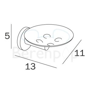 Inda Touch A4611MCR Seifenhalter chrom
