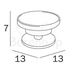 Inda Touch A4611ZCR21 soap holder satin glass/ chrome
