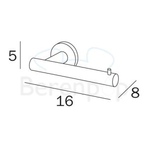 Inda Touch A4625ACR Toilettenpapierhalter chrom