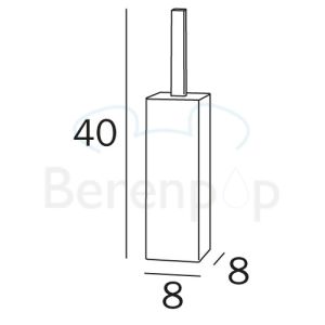 Inda AV114ACR Toilettenbürstenhalter Chrom