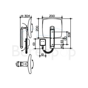 Keuco iLook_move 17613019001 cosmetic mirror 5x with lighting (with plug) chrome