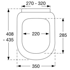 Pressalit 3 708000-D38999 toiletzitting met deksel wit