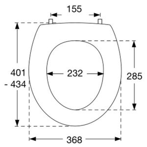 Pressalit 3000 190000-UN3999 toilet seat with cover white