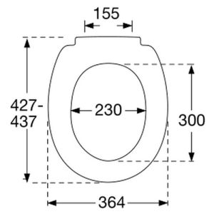 Pressalit 716 716000-D94999 toilet seat with cover white