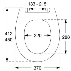 Pressalit Calmo 556000-D15999 toiletzitting met deksel wit