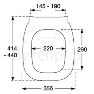 Pressalit Code 778000-DD7999 WC-Sitze mit Deckel weiß