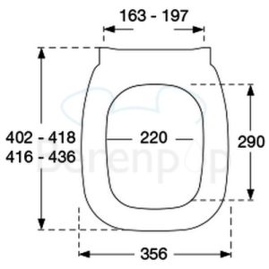 Pressalit WC-Sitze Code 778000-DD8999 mit Deckel weiß