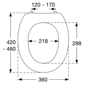 Pressalit Dania 982000-B47999 toilet seat with cover white