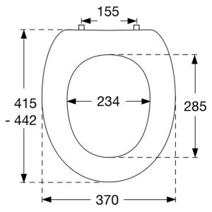 Pressalit Objecta 54011-BA1999 toilet seat with cover white polygiene