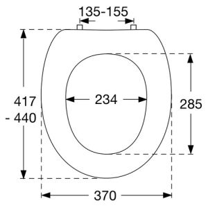 Pressalit Projecta 53011-BY3999 WC-Sitze ohne Deckel weiß polygiene