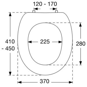 Pressalit T2 316000-B13999 WC-Sitze mit Deckel weiß