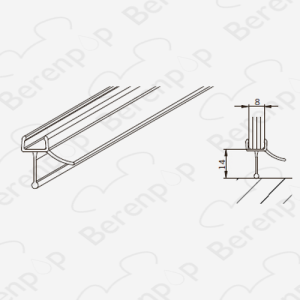 San4U Sealday SD017 afwaterprofiel 200cm, 8mm