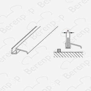 San4U Sealday SD143 afwaterprofiel, 200cm, 6 en 8mm