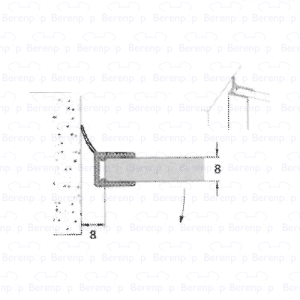 Sealskin Optix 600 - 700 TSS002 sealing profile 201cm transparent, 8mm *no longer available*