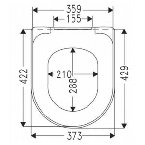Villeroy en Boch (Omnia) Architectura 98M9C101 WC-Sitze mit Deckel weiß