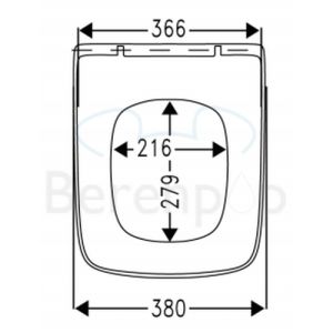 Villeroy en Boch (Omnia) Architectura 9M58S101 WC-Sitze mit Deckel weiß