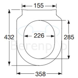 Villeroy en Boch (Omnia) Architectura Slimseat 9M706101 WC-Sitze mit Deckel weiß