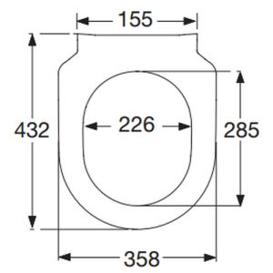 Villeroy en Boch (Omnia) Architectura Slimseat 9M70S101 WC-Sitze mit Deckel weiß