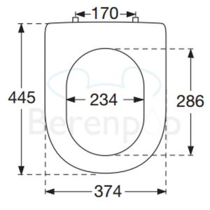 Villeroy en Boch Hommage 99266100 WC-Sitze mit Deckel Nussbaum gebeizt