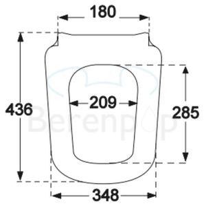 Villeroy en Boch Joyce 9M52S101 WC-Sitze mit Deckel weiß