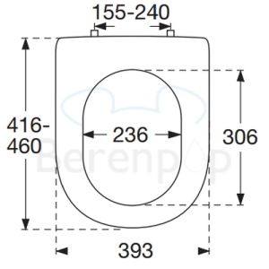 Villeroy en Boch Lifetime 9M02S101 WC-Sitze mit Deckel weiß