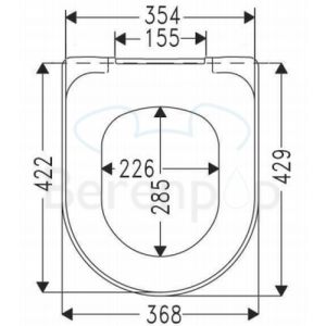 Villeroy en Boch O.Novo 9M38S101 WC-Sitze mit Deckel weiß