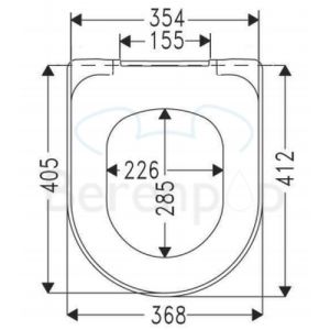 Villeroy en Boch O.Novo 9M396101 WC-Sitze mit Deckel weiß
