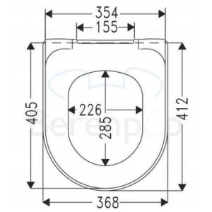 Villeroy en Boch O.Novo 9M406101 WC-Sitze mit Deckel weiß