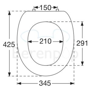 Villeroy en Boch Oblic 88466101 WC-Sitze mit Deckel weiß
