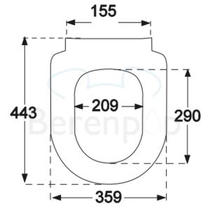 Villeroy en Boch Omnia Architectura Vita 9M51B101 WC-Sitze mit Deckel weiß