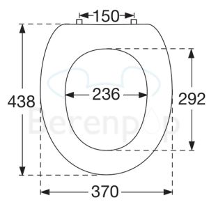 Villeroy en Boch Omnia Classic / O.Novo 88236101 WC-Sitze mit Deckel weiß
