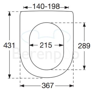 Villeroy en Boch Sentique 98M8S101 WC-Sitze mit Deckel weiß