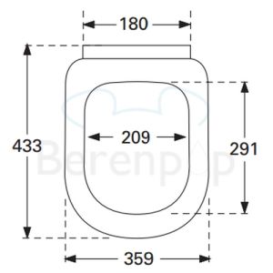 Villeroy en Boch Subway 2.0 9M746101 WC-Sitze ohne Deckel weiß