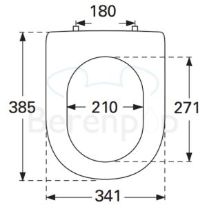 Villeroy en Boch Subway 2.0 Compact 9M69Q101 WC-Sitze mit Deckel weiß