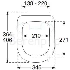 Villeroy en Boch Subway 1.0 Compact 9M66S101 WC-Sitze mit Deckel weiß