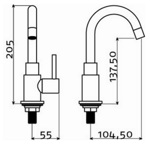 Clou Freddo 1 CL060300329 basin tap upright chrome
