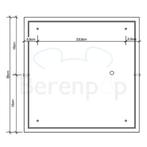 Decor Walther 0219300 BAUHAUS 3 N LED wand- plafondlamp 28x28cm chroom