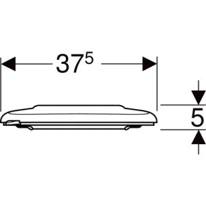 Geberit 300 Comfort 501386001 toilet seat with lid white