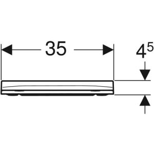 Geberit Smyle Square 500240011 toilet seat with lid white