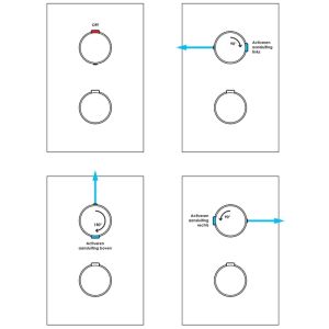 Brauer Carving 5-GK-141 thermostatic concealed rain shower 3-way diverter SET 45 copper brushed PVD