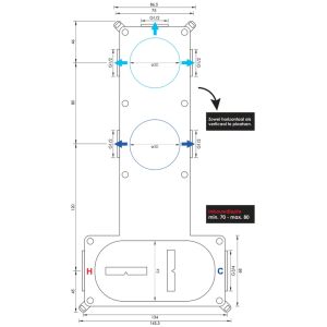 Brauer Carving 5-S-098 thermostatic concealed rain shower SET 02 matte black