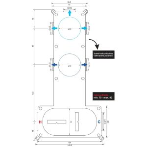 Brauer Carving 5-S-117 thermostatic concealed rain shower SET 21 matte black
