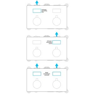 Brauer Edition 5-GM-171 thermostatic concealed rain shower with push buttons SET 60 gunmetal brushed PVD